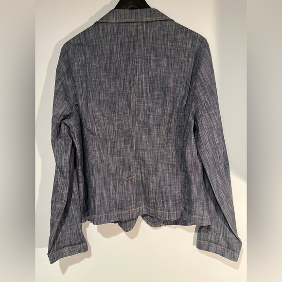 Ambition Jean jacket blazer with one button in front, long sleeve size XL - Picture 3 of 7